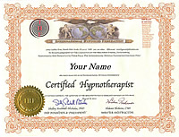 国際催眠連盟（IHF）Hypnotherapist資格認定書